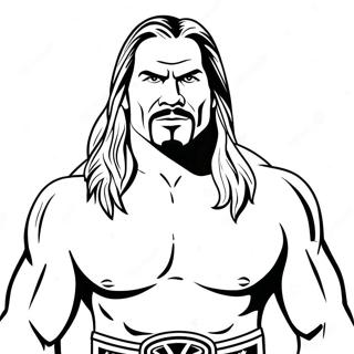 गतिशील Wwe सुपरस्टार प्रवेश रंग पेज रंग भरने वाले पृष्ठ