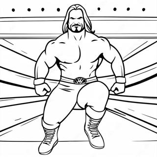 गतिशील Wwe सुपरस्टार प्रवेश रंग पेज रंग भरने वाले पृष्ठ