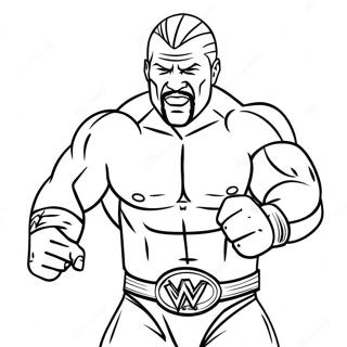 गतिशील Wwe सुपरस्टार प्रवेश रंग पेज रंग भरने वाले पृष्ठ