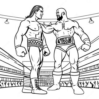 तीव्र Wwe चैंपियनशिप मैच रंग पेज रंग भरने वाले पृष्ठ