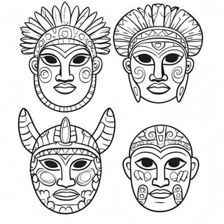 अज़्टेक रंगाई पृष्ठ