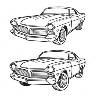 ड्रैग कार रंगाई पृष्ठ