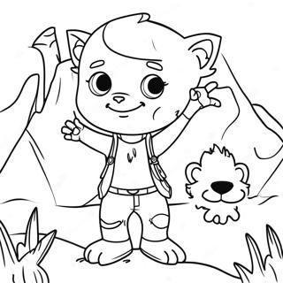 जहाँ जंगली चीजें हैं रंगाई पृष्ठ