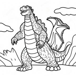 हमारे बीच गॉडज़िला रंगाई पृष्ठ