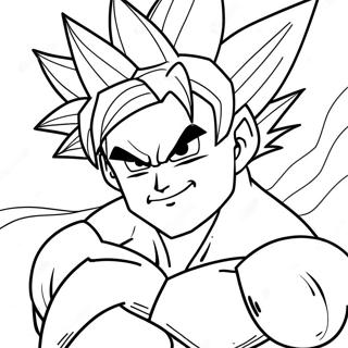 गोको सुपर सैयन 4 रंगाई पृष्ठ