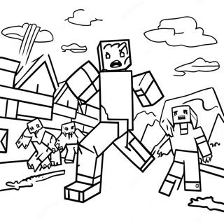 Maainkraaphtt Jonbii Ek Gaanv Pr Hmlaa Krte Hue Rng Bhrne Vaalaa Prsstth 1455 2224