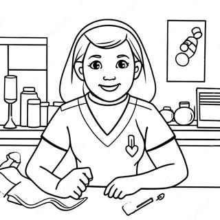 Dekhbhaal Krne Vaalii Nrs Pttttiyon Ke Saath Rng Bhrne Vaalaa Prsstth 34799 7600