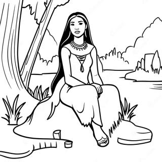 Pokaahontts Ndii Ke Kinaare Baitthii Rng Bhrne Vaalaa Prsstth 48268-10567