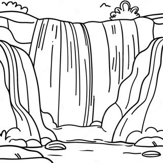 महान जलप्रपात रंग भरने वाला पृष्ठ रंग भरने वाले पृष्ठ