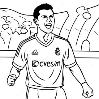 Kristtiyaano Ronaalddo Gol Kaa Jshn Mnaate Hue Rng Bhrne Vaalaa Prsstth 7936-831