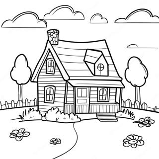 Preyrii Pr Aaraamdaayk Chottaa Ghr Rng Bhrne Vaalaa Prsstth 89138-29445