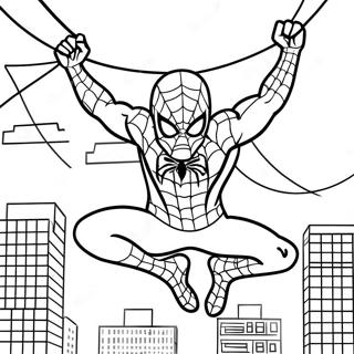 स्पाइडरमैन हैलोवीन रंगाई पृष्ठ