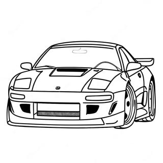 Jdm कार रंग पेज रंग भरने वाले पृष्ठ